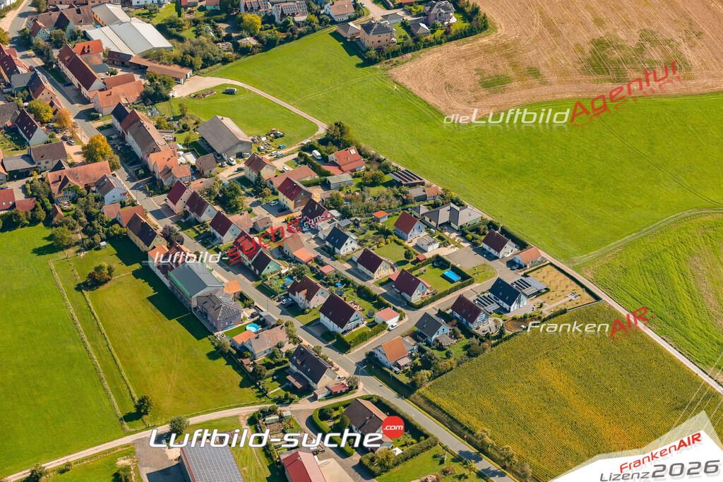 Schöne Luftaufnahme als Geschenk in Brunn Emskirchen - Die Luftbildaufnahme wurde 2025 vom UL-Flugzeug heraus erstellt ( keine Drohne ) - Hochauflösende Luftaufnahme -Nicht vergleichbar mit Google Maps oder Satelittenbilder- Die Geschenkidee !Mit Lizenz und Bildrechte bestellbar