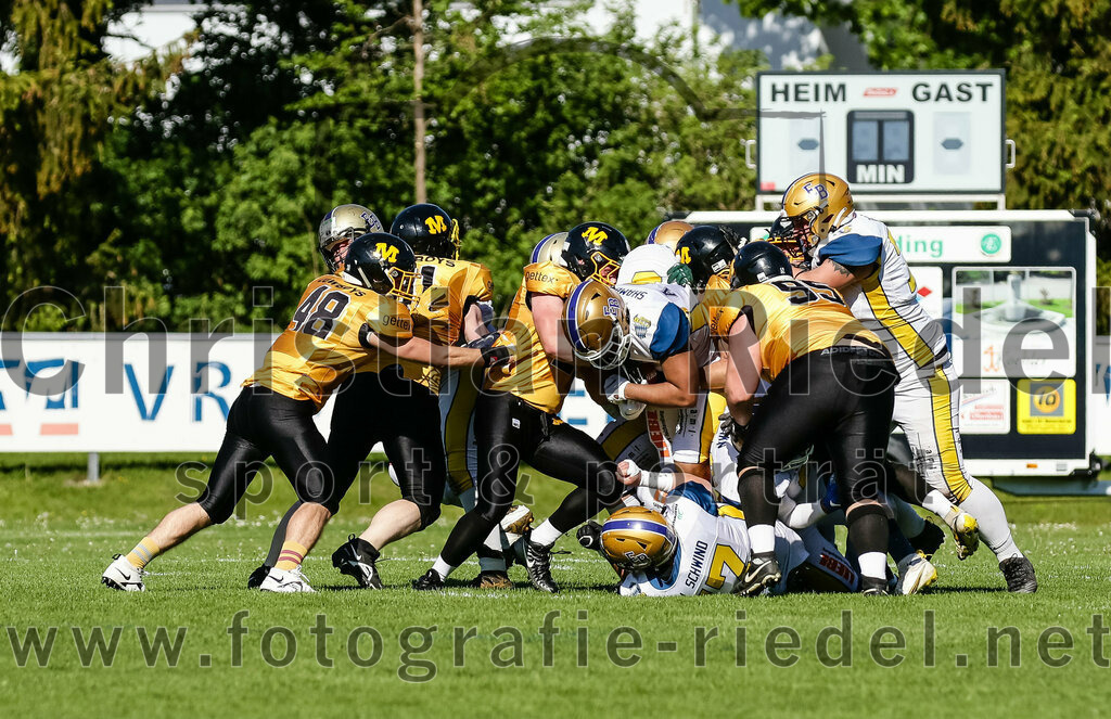 2022-05-14_055_Erding_Bulls_gegen_Munich_Cowboys_2 | Erding, Deutschland, 14.05.2022:
Fußball, Regionalliga 2022, 3. Spieltag, Erding Bulls gegen Munich Cowboys 2, Endergebnis: 20:30

Foto: Christian Riedel / fotografie-riedel.net