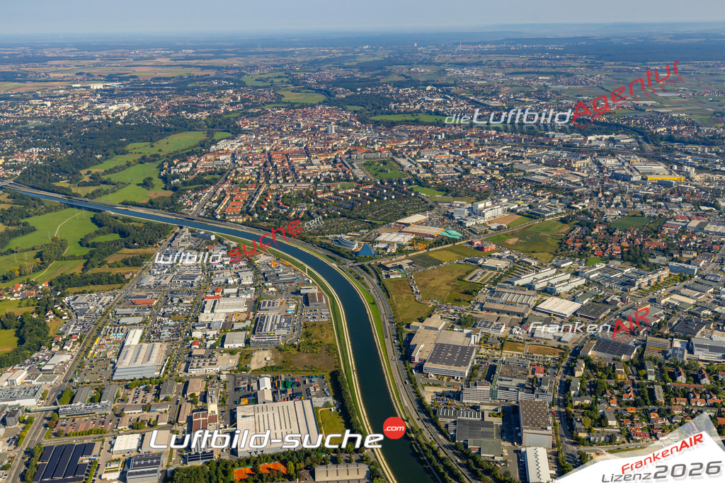 Das Luftbild zeigt : Südstadt Weikershof Fürth - Die Luftaufnahme wurde 2024 vom UL-Flugzeug aus erstellt ( keine Drohne ) - Hochauflösende Luftaufnahme - Für grossformatige Ausdrucke geeignet. Die Geschenkidee !Mit Lizenz und Bildrechte bestellbar