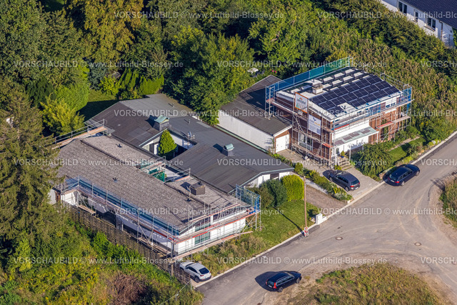 Hagen230902993 | Luftbild, Baustelle mit Neubau an der Gehrstraße, Wohnsiedlung Auf der Gehre, Emst, Hagen, Ruhrgebiet, Nordrhein-Westfalen, Deutschland