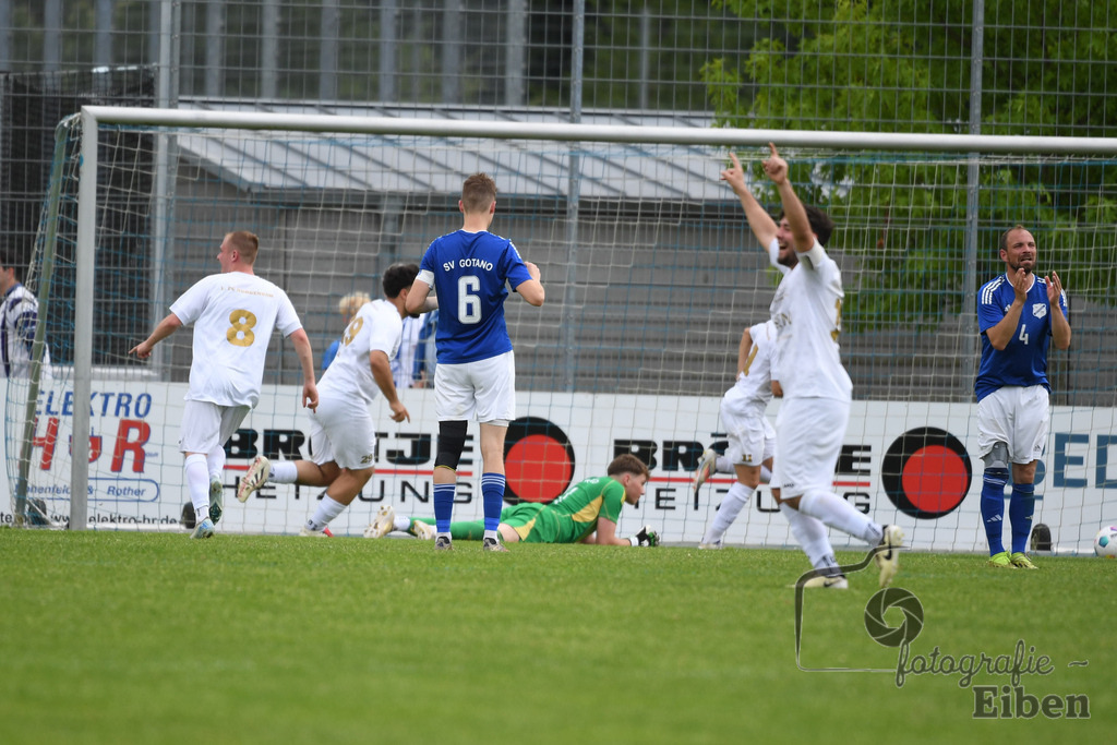 1. FC Nordenham-SV GOTANO | Kreispokal Finale Jade-Weser-Hunte 1. Mannschaften; 1.FC Nordenham (weiß)-SV GOTANO (blau) am 15.06.2025 in Rastede (Sportanlage Köttersweg), Photo: Philip Eiben 2025 - Realisiert mit Pictrs.com