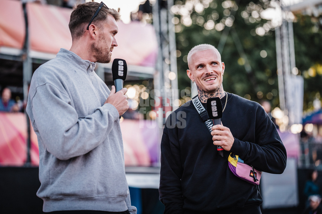 Beachvolleyball | Frauen und Männer | Deutsche Meisterschaften 2025 Timmendorfer Strand | 07.09.2025 | v.l. Alexander Walkenhorst und Dirk Funk