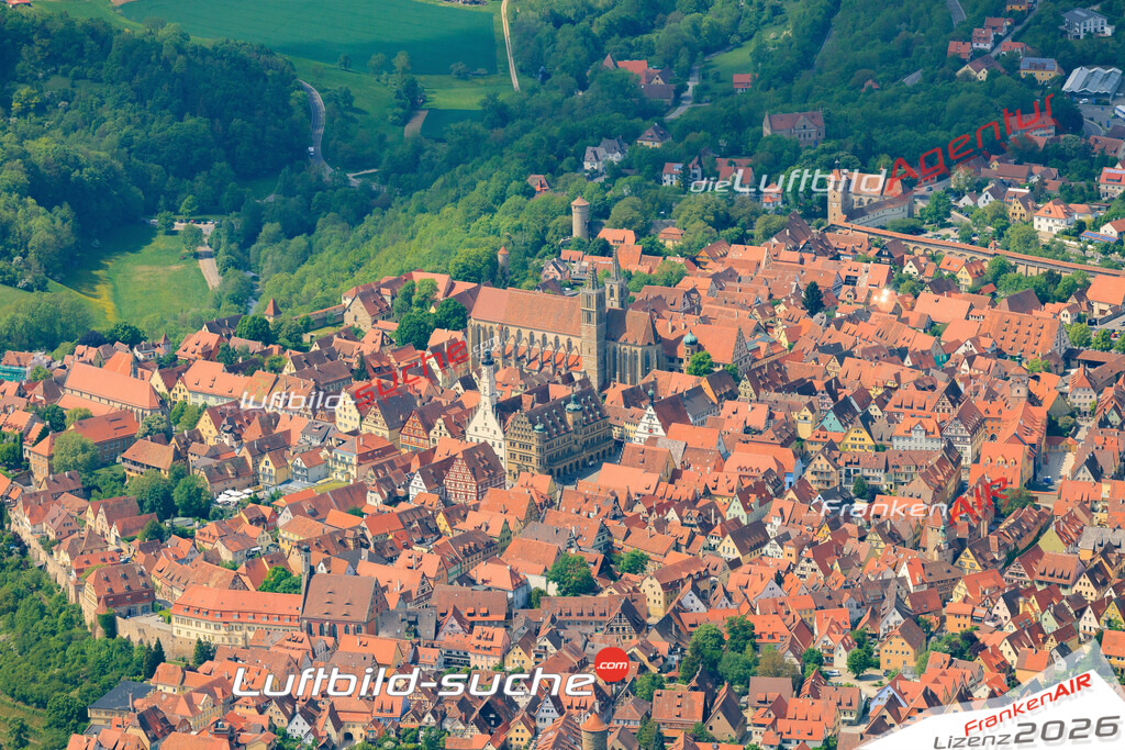 Luftbild von Tourismus Rothenburg-tauber - Luftaufnahme wurde 2015 von https://frankenair.de mittels Flugzeug (keine Drohne) erstellt - die Geschenkidee