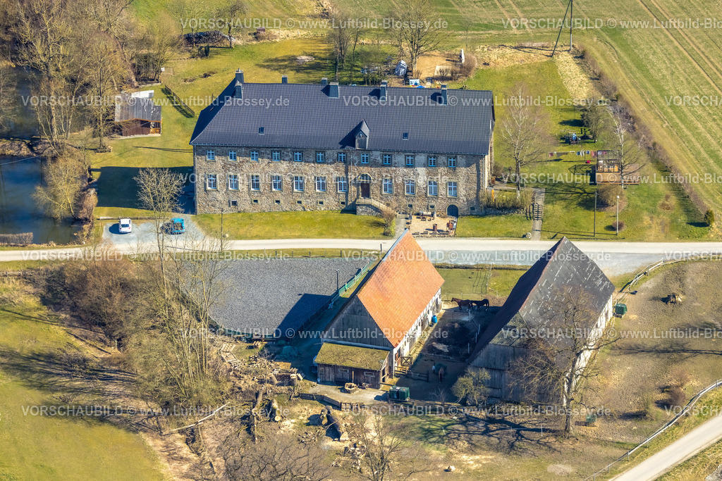 Meschede250304760 | Luftbild, ehemaliges Kloster Galiläa, Enste, Meschede, Sauerland, Nordrhein-Westfalen, Deutschland