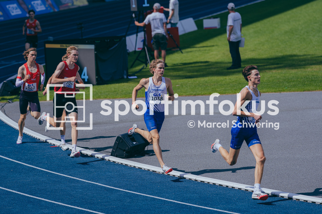 Deutsche Meisterschaften U20 / U16 2026 | Jan Emanuel Merheim, TuS Köln rrh., 1038, 800-Meter-Lauf, Finale, Deutsche Meisterschaften der U20 &amp; U16 2026, Lohrheidestadion Bochum-Wattenscheid, 12.07.2026. Foto: Marcel Schwering / sportimfokus - Realisiert mit Pictrs.com