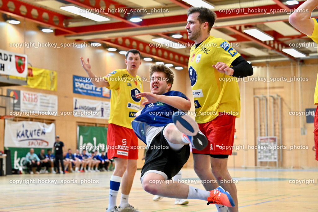 SC Ferlach vs. UHK Krems | #13 GYSIN David SC Ferlach, #28 Munzinger Luca UHK KREMS, SC Ferlach vs. UHK Krems, SC Ferlach vs. UHK Krems am 02.05.2026 in Ferlach (Ballspielhalle Ferlach), Austria, (Photo by Bernd Stefan)