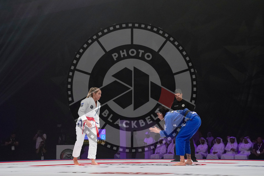 20231110PBB1375 | Fighters compete during the AJP World Professional Championship blackbelt finals in the Mubadala Arena in Abu Dhabi, Arab United Emirates, on November 10, 2023.