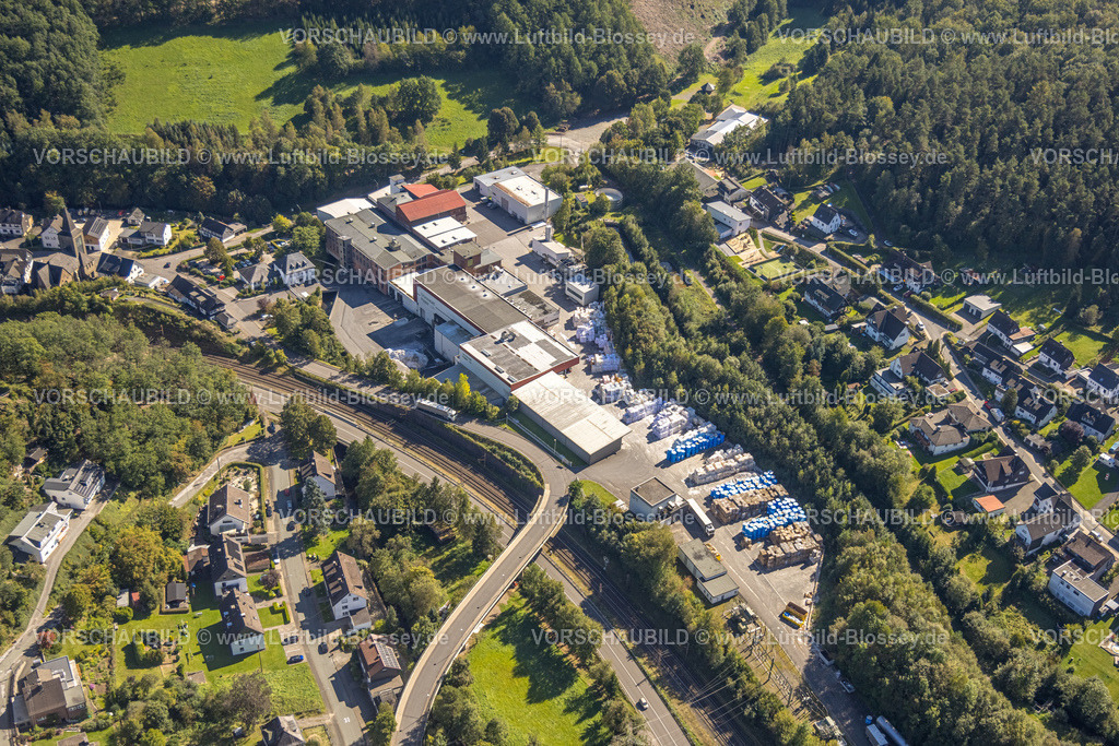 Kirchhundem230910269Kirchhundem | Luftbild, Grünewald Papier GmbH, Hofolpe, Kirchhundem, Sauerland, Nordrhein-Westfalen, Deutschland