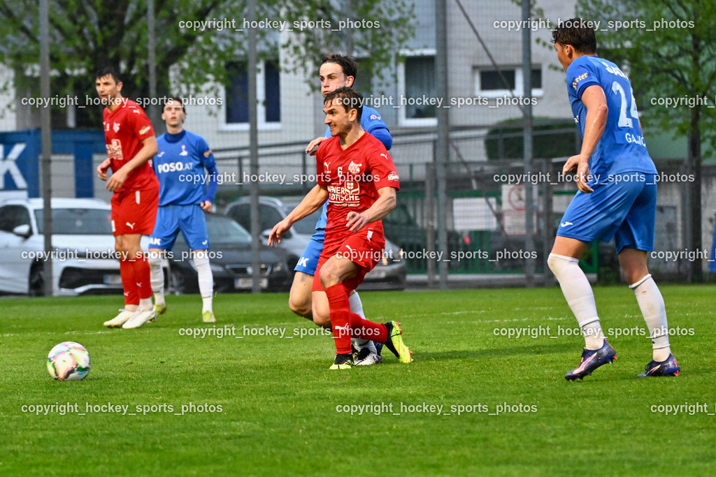 SAK vs. KAC 1909 | #6 Peter Pucker KAC, #5 Jakob Geister SAK, SAK vs. KAC 1909, SAK vs. KAC 1909 am 17.04.2025 in Klagenfurt (Sportpark Welzenegg), Austria, (Photo by Bernd Stefan)