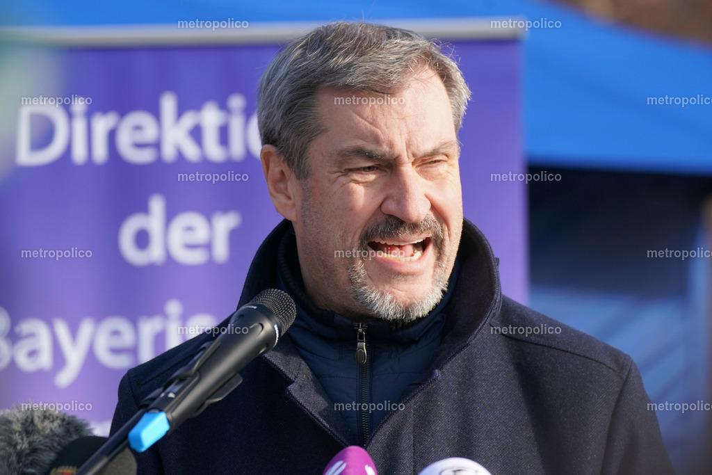 Markus Söder im Rahmen der PK zur Jahresbilanz Grenzpolizei am 6. Feb. 2025 (25) (1) | Metropolico