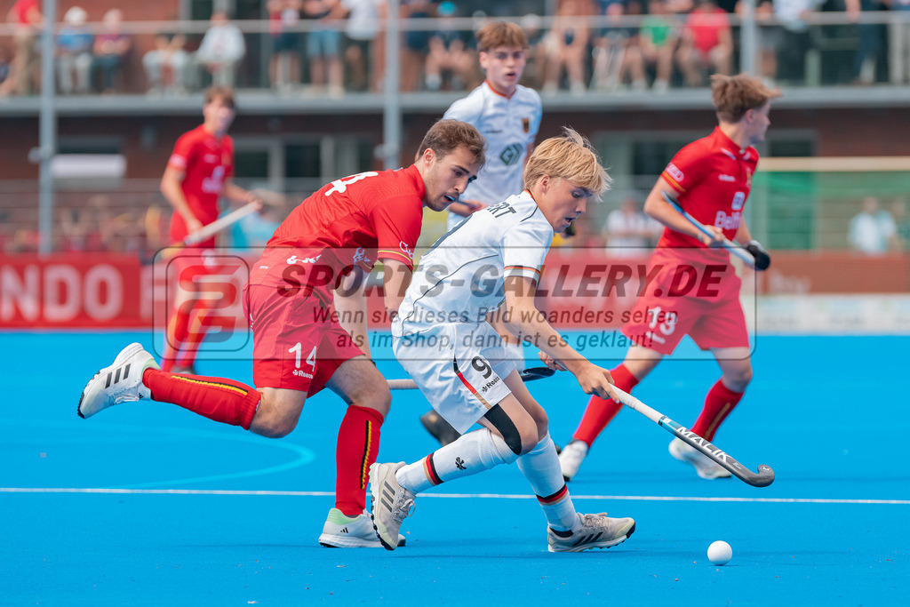 HK_20230716_102881 | Euro Hockey MU18 Boys Finale Belgium vs Germany Championship Girls &amp; Boys am 16.7.2023 CHTC , Krefeld ,