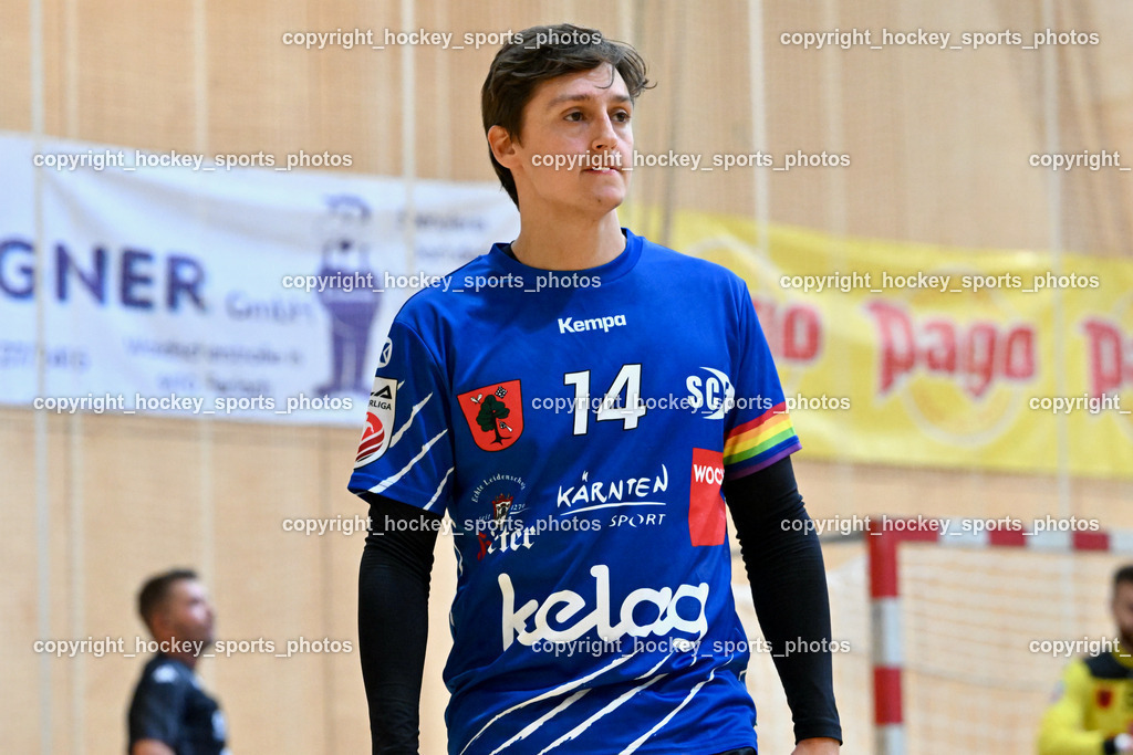 SC Ferlach vs. HC Linz AG 11.10.2023 | #14 RATH Mathias SC Ferlach, SC Ferlach vs. HC Linz AG 11.10.2023, SC Ferlach vs. HC Linz AG am 11.10.2023 in Ferlach (Ballspielhalle Ferlach), Austria, (Photo by Bernd Stefan)