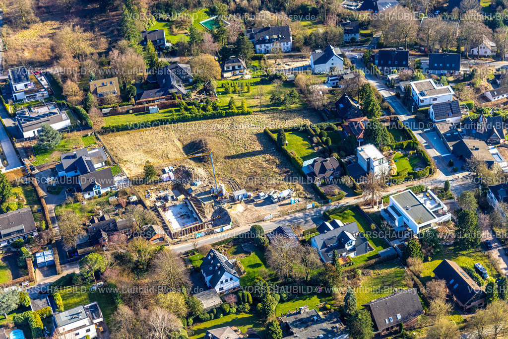 Herdecke260304108 | Luftbild, Baustelle mit Neubau am Ahlenbergweg, Ahlenberg, Herdecke, Ruhrgebiet, Nordrhein-Westfalen, Deutschland