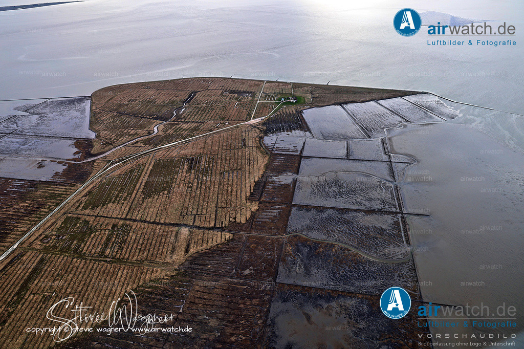 "Naturschutz und Erholung: Badestellen und Vogelparadiese auf der Hamburger Hallig" | Nordsee, Hamburger Hallig, Luftbild, Luftaufnahme, aerophoto, Luftbildfotografie, Luftbilder • max. 6240 x 4160 pix  - Hamburger-Hallig-airwatch-wagner-240A1569(1).jpg