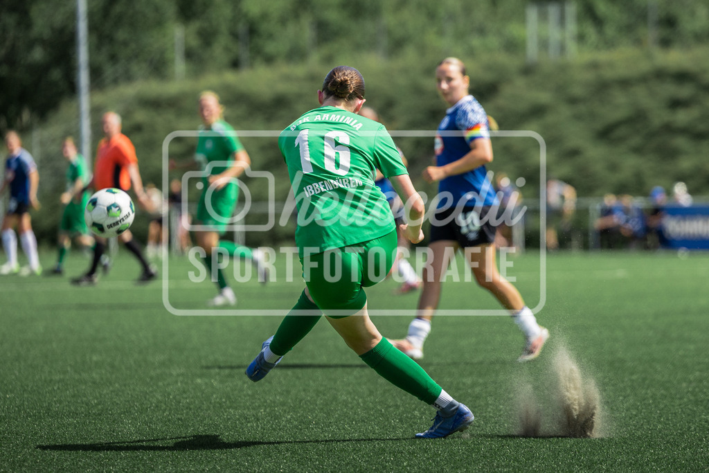 Fußball I Frauen I Freundschaftsspiel I DJK Arminia Ibbenbüren - DSC Arminia Bielefeld I 14815 | Frieda Stockmann (16, DJK Arminia Ibbenbüren) - Realisiert mit Pictrs.com