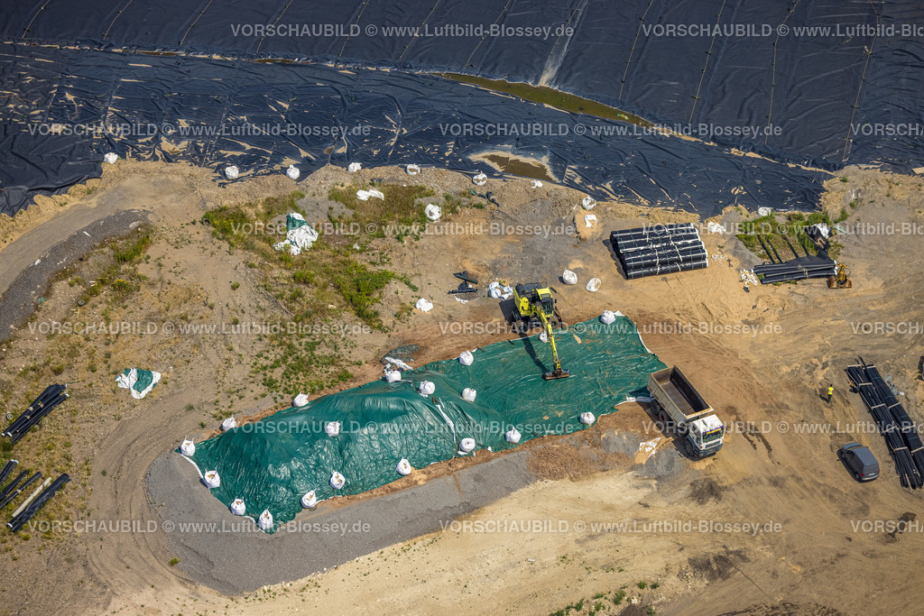 Schermbeck220703873 | Luftbild, Mühlenberg Gelände der Nottenkämper GmbH, Sonderabfalldeponie Hünxe-Schermback, Gahlen, Schermbeck, Ruhrgebiet, Nordrhein-Westfalen, Deutschland