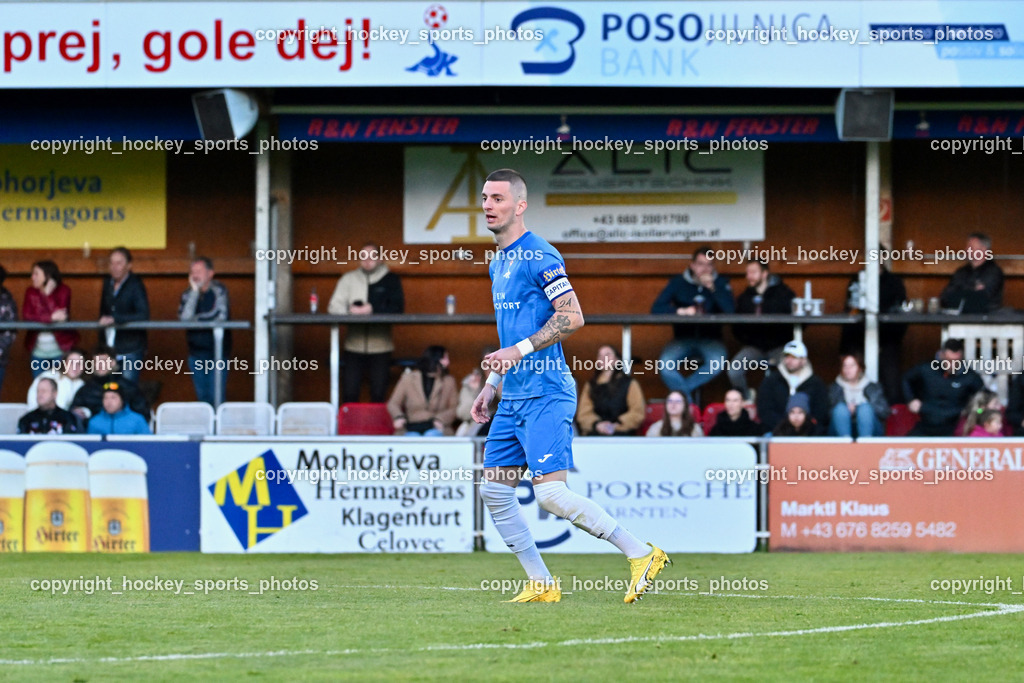 SAK vs. ATUS Velden 19.4.2024 | #24 Zoran Vukovic SAK, SAK vs. ATUS Velden 19.4.2024, SAK vs. ATUS Velden am 19.04.2024 in Klagenfurt (Sportpark Welzenegg), Austria, (Photo by Bernd Stefan)