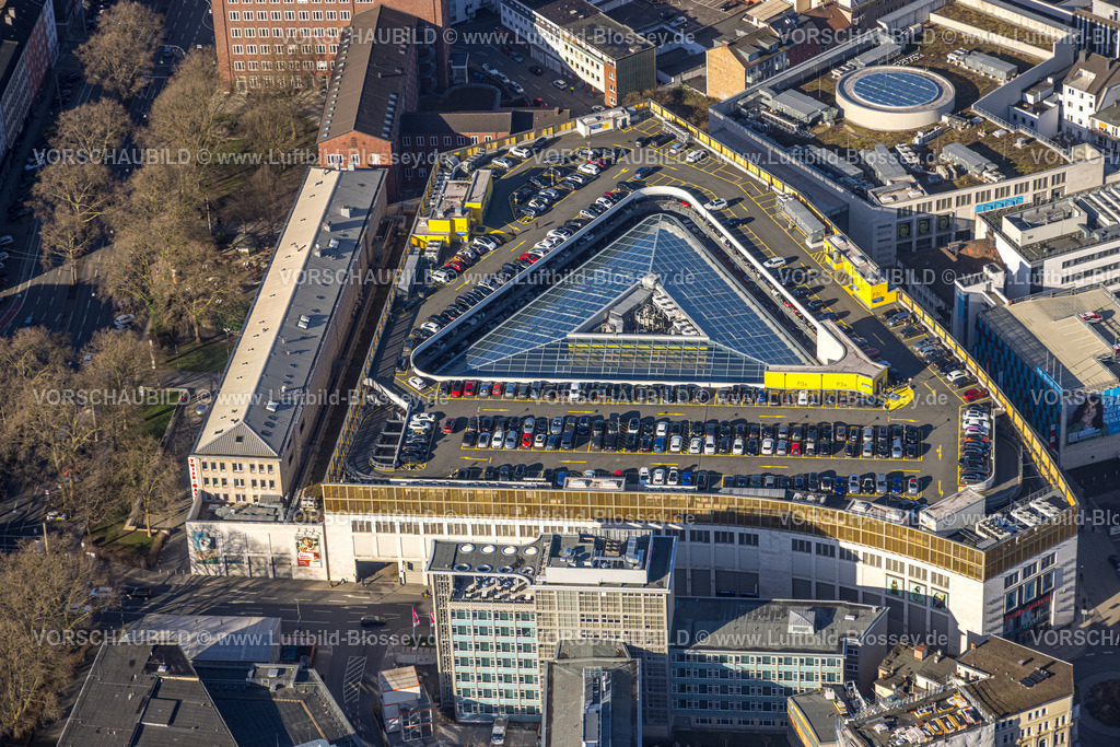Dortmund240101563 | Luftbild, Thier-Galerie Einkaufszentrum mit Parkdeck, Dreieick Glasdach, City, Dortmund, Ruhrgebiet, Nordrhein-Westfalen, Deutschland
