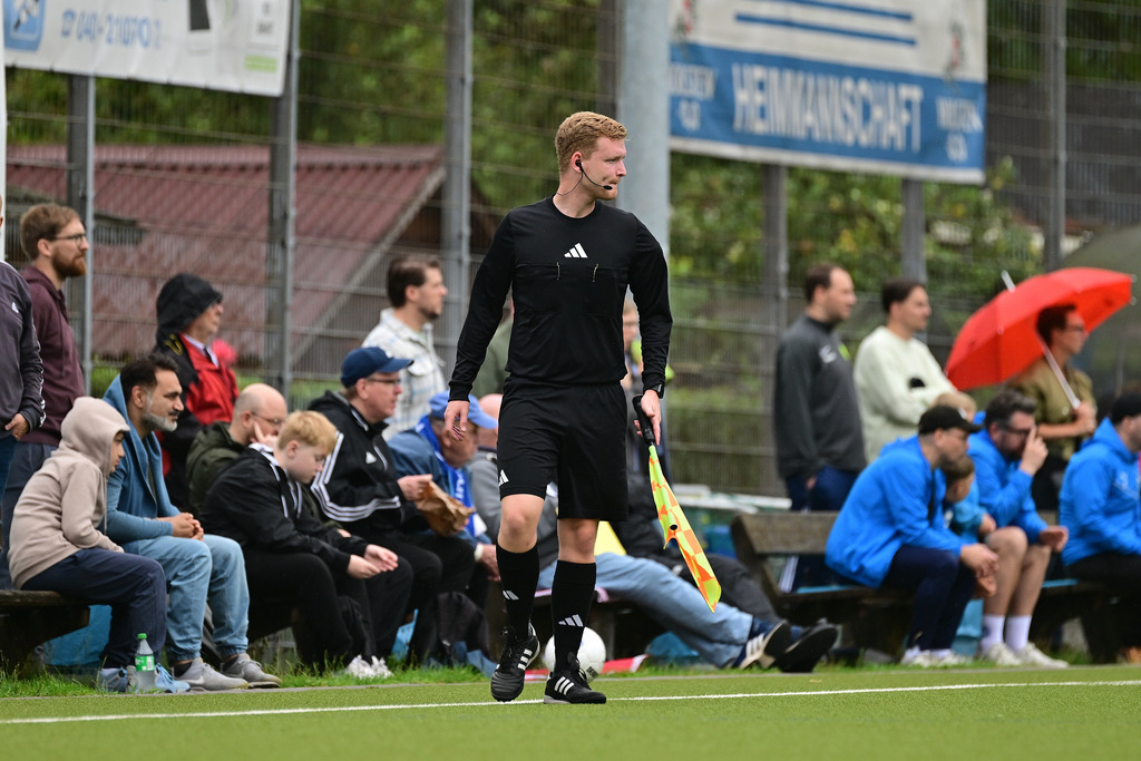 Fußball I Herren I Saison 2025-2026 I Oberliga I 1. Spieltag I USC Paloma - Niendorfer TSV | Der Sportfotograf. - Realisiert mit Pictrs.com