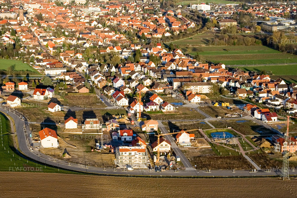 Luftbild: Am Höhenweg in Kandel im Bundesland Rheinland-Pfalz in Deutschland. Foto: IMG_9841.jpg vom 18.03.2008 durch Werner Riehm/FLY-FOTO.de