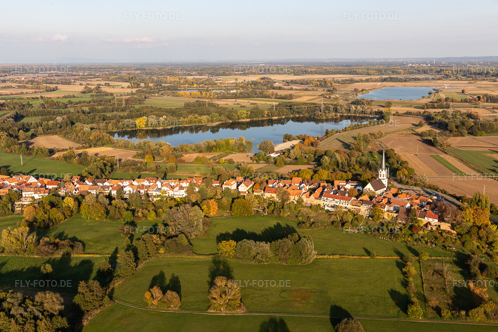 Luftbild: Hinterstädel in Jockgrim im Bundesland Rheinland-Pfalz in Deutschland. Foto: IMG_123344.jpg vom 19.10.2020 durch Werner Riehm/FLY-FOTO.de