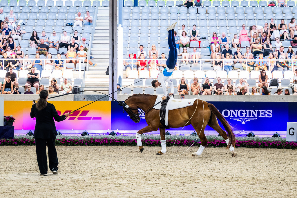 FEI World Championships | Luxembourg Vaulter Philip Bäcker on Ballantine lead by Alexandra Dietrich - Realisiert mit Pictrs.com