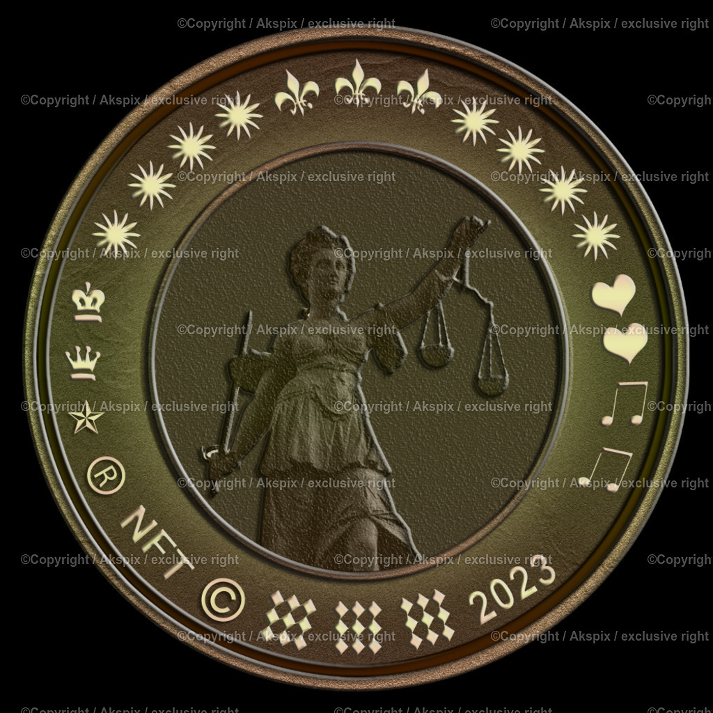 NFTs_Coin-Statu-Law-2023 | Die Bildagentur Akspix ist eine Online-Bildagentur und bietet professionelles und kreatives Bildmaterial Royalty free und Rights Managed. Bildarchiv Akspix bietet eine große Auswahl an kreativen und klassischen Motiven.Frankfurt Fotograf, Fotoshooting