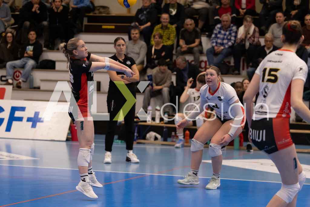 Volleyball I Frauen I Saison 2025-2026 I Volleyball NLA | Women I 1/4 Finals I VC Kanti Schaffhausen - BIWI Volleyball Franches-Montagnes I 21.02.2026 | 18 Kimy Chappatte (CH) (BIWI VFM) – Libero - Realisiert mit Pictrs.com