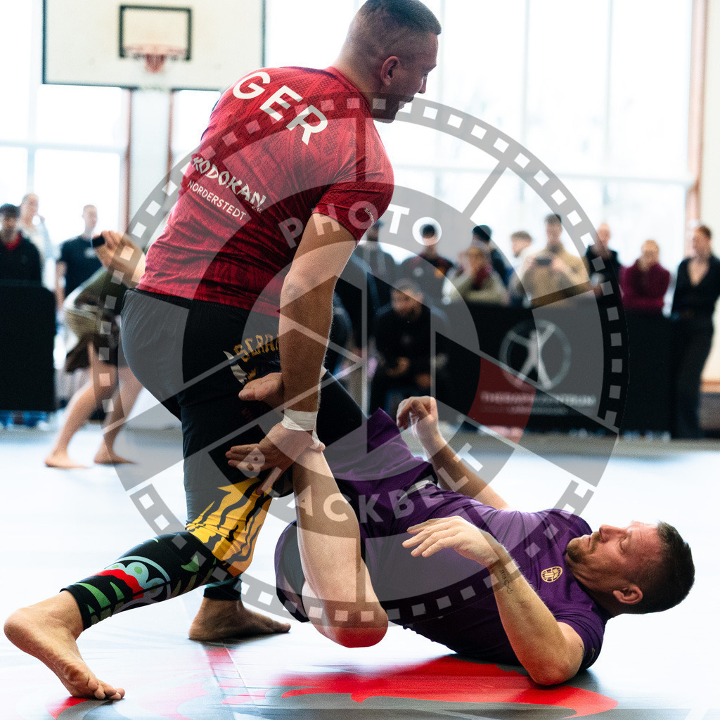 20251129PBB5331 | Fighters compete during the luta livre competition ILLCS XI winter edition on November 29, 2025 in Hannover, Germany.