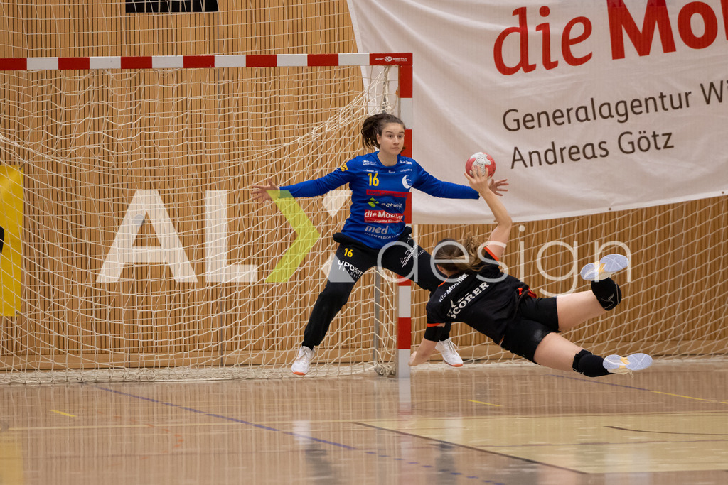 Handball I Frauen I Saison 2025-2026 I Handball Swiss Premium League 1 | Women I Round 5 I  Yellow Winterthur - GC Amicitia Zürich I 15.03.2026 | 16 Micaela Stüdemann von Ehrenstein (CH) (Yellow Winterthur) – Torhüterin  //  5 Leonie Aellen (CH) (GC Amicitia Zürich) – Kreisläuferin - Realisiert mit Pictrs.com