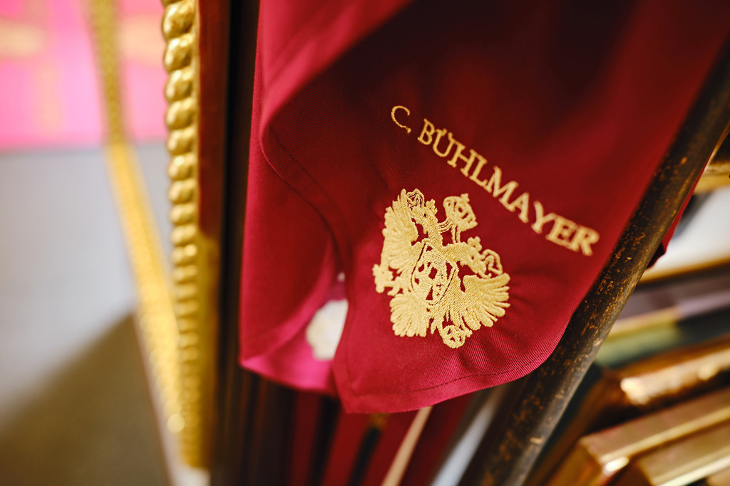 Bühlmayer Hofvergolder | WIen, Austria - April 29, 2025; C. Bühlmayer - K.u.K. Hofvergolder. - Realisiert mit Pictrs.com