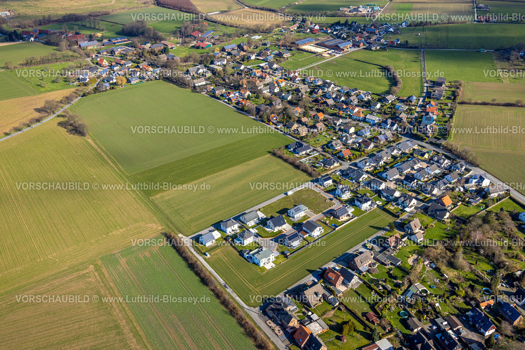 Froendenberg230214405 | Luftbild, Neubaugebiet Am Obsthof Ostbüren, Ostbüren, Fröndenberg, Ruhrgebiet, Nordrhein-Westfalen, Deutschland