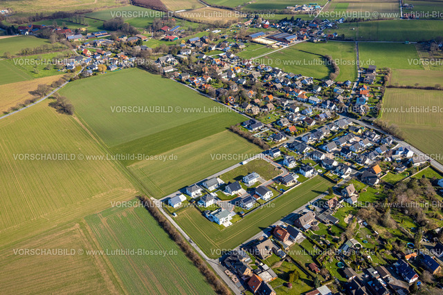 Froendenberg230214405 | Luftbild, Neubaugebiet Am Obsthof Ostbüren, Ostbüren, Fröndenberg, Ruhrgebiet, Nordrhein-Westfalen, Deutschland
