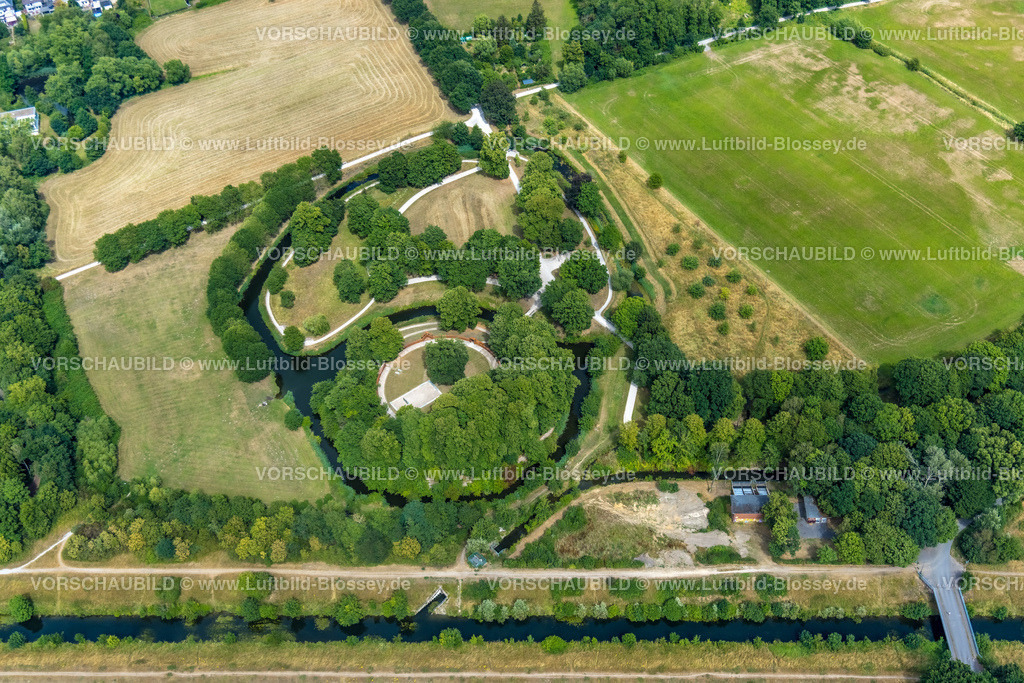 Hamm220707245 | Luftbild, Marker Burghügel, Uentrop, Hamm, Ruhrgebiet, Nordrhein-Westfalen, Deutschland