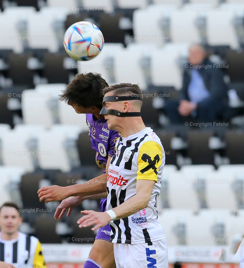 A_LUI_300423_02 | SPORT, FUSSBALL,ADMIRAL BUNDESLIGA LASK-AUSTRIA KLAGENFURT 30.04.2023 IM BILD: FELIX LUCKENEDER (LASK) UND SEBASTIAN SOTO  (KLAGENFURT) FOTO:FOTOLUI/MW