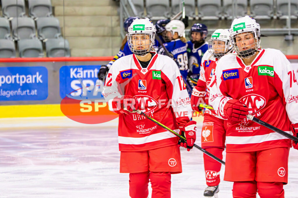 Eishockey DEBL 2023/24 | Eishockey DEBL 2023/24, KAC Frauen - Villach Lady Hawks am 27.09.2023 in Klagenfurt (Heidi Horten Arena), Austria, (Photo by Ernst Krawagner sport-fan.at) - Realisiert mit Pictrs.com