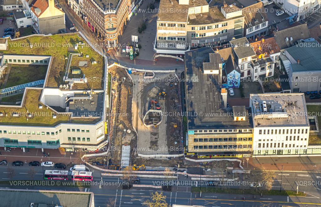 Hamm241200841 | Luftbild, Baustelle Westentor am City-Center, Bundesstraße 63 Westring, Mitte, Hamm, Ruhrgebiet, Nordrhein-Westfalen, Deutschland