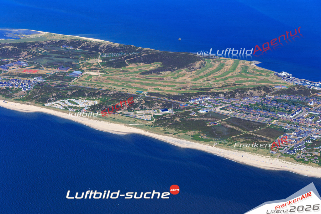 Die Luftbildaufnahme Hoernum - Sylt wurde 2018 mittels Flugzeug (keine Drohne) erstellt. Perfekte Schärfe und Druck- Auflösung- Garantiert!