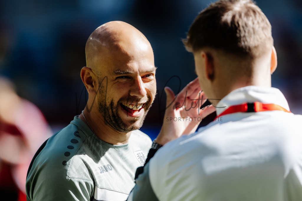 2. Bundesliga, Saison 2024/25, 28. Spieltag: Fortuna Düsseldorf - SC Preußen Münster | Düsseldorf, 05.04.2025: 2. Bundesliga, 28. Spieltag, Fortuna Düsseldorf gegen SC Preußen Münster in der Merkur Spiel-Arena in Düsseldorf. Foto: sportfotografie.ms | Markus Paletta - Realisiert mit Pictrs.com