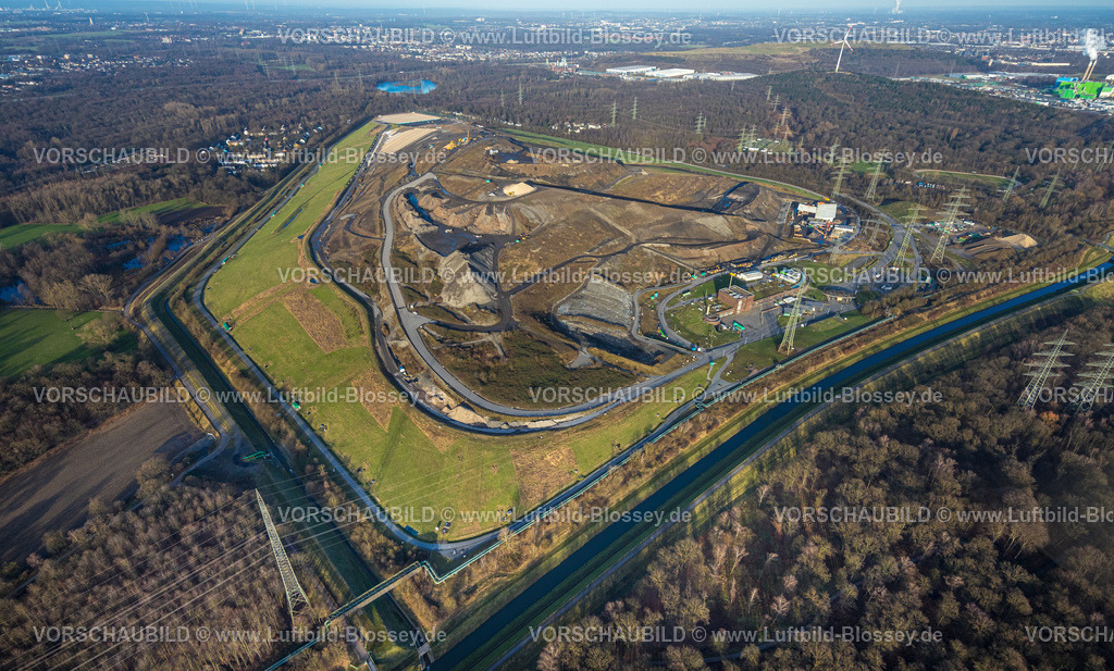 Herne240104143 | Luftbild, Zentraldeponie Baustelle Emscherbruch Im Eichkamp, Resser Mark, Gelsenkirchen, Ruhrgebiet, Nordrhein-Westfalen, Deutschland