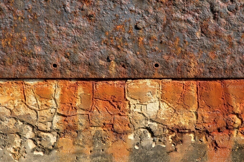 Korrosion | Metall, Metallplatte, korrodiertes Metall, verrostete Metallplatte