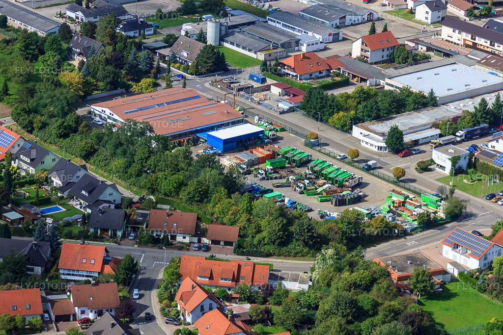 Luftbild: Rülzheim, Fa. Bormann Recycling in Rülzheim im Bundesland Rheinland-Pfalz in Deutschland. Foto: IMG_34150.jpg vom 19.09.2010 durch Werner Riehm/FLY-FOTO.de