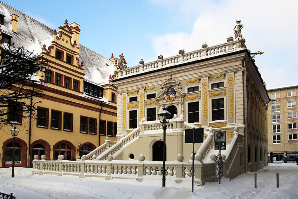 Foto: Leipzig - Alte Handelsbörse - Winter | Das Team hinter BILDLEXIKON LEIPZIG bündelt historische wie aktuelle Informationen über die Stadt Leipzig in Text und Bild auf einer Plattform und stellt diese der interessierten Öffentlichkeit zur Verfügung.
