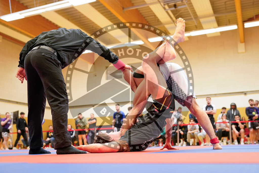 20240203PBB09607 | Fighters compete during the Brazilian Jiu-Jitsu Championship of the AJP Tour in Maintal by Frankfurt am Main, Germany, on February 2, 2024.