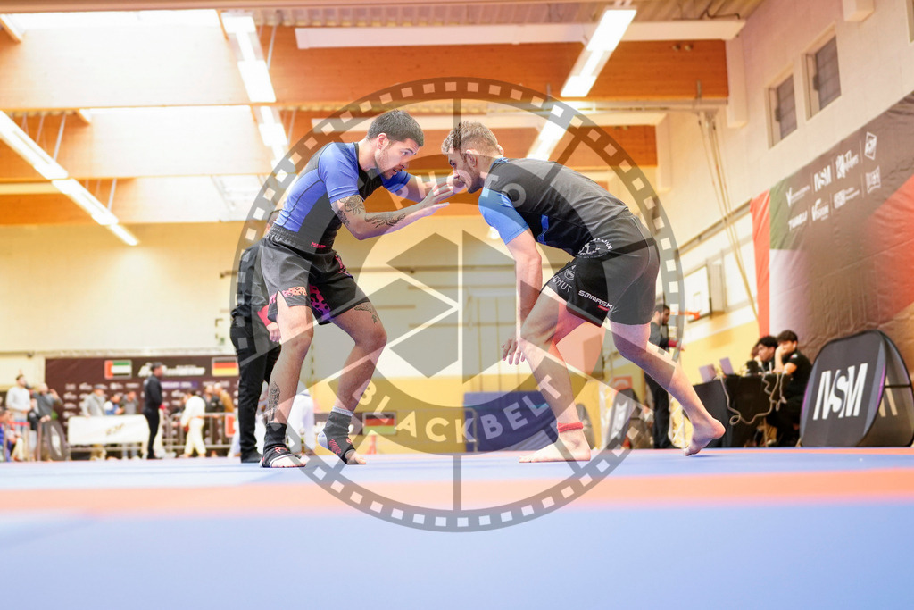 20240203PBB08361 | Fighters compete during the Brazilian Jiu-Jitsu Championship of the AJP Tour in Maintal by Frankfurt am Main, Germany, on February 2, 2024.