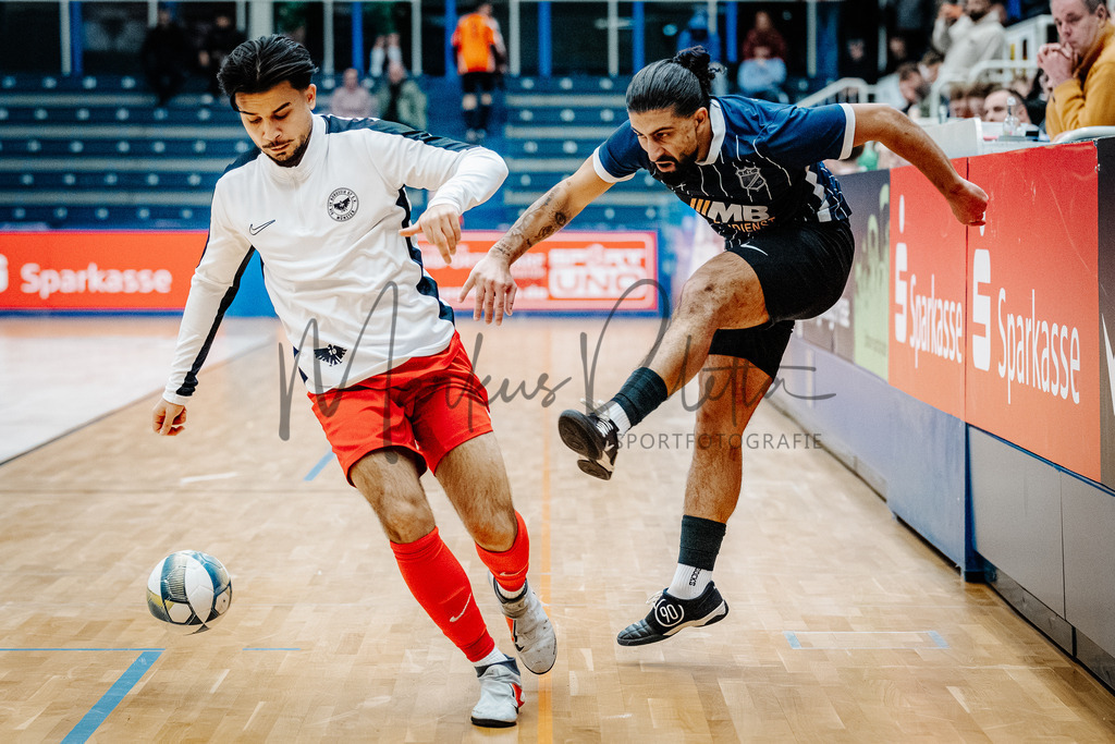 47. Stadtmeisterschaften im Hallenfußball 2025, Vorrunde | Stadtmeisterschaften im Hallenfußball 2025, Vorrunde, Sporthalle Berg Fidel in Münster. Foto: sportfotografie.ms | Markus Paletta - Realisiert mit Pictrs.com