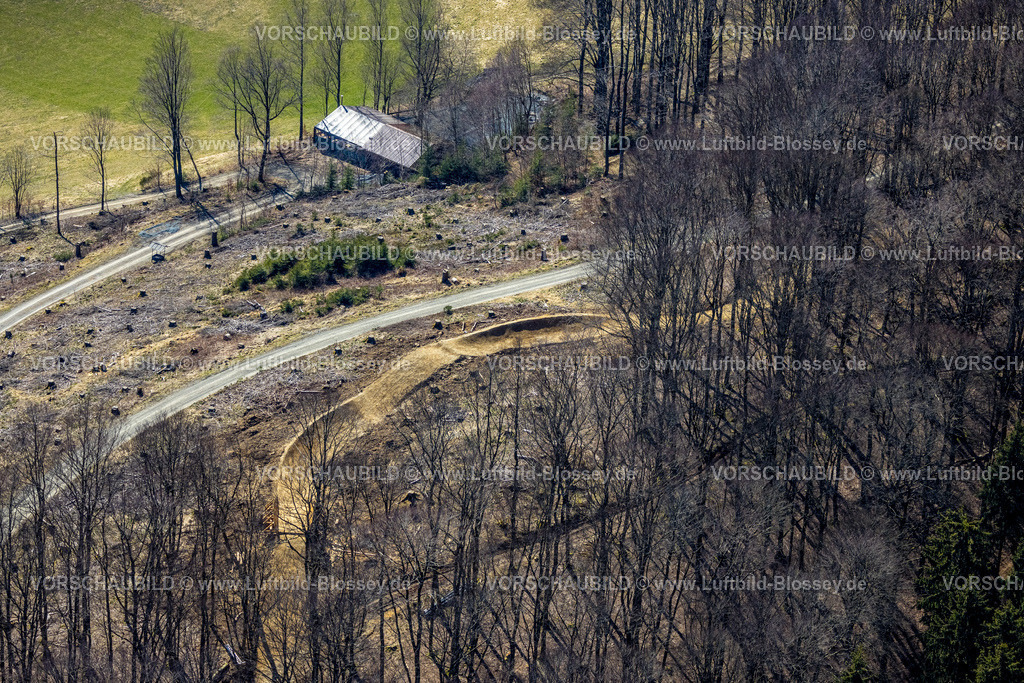 Schmallenberg220303849 | Luftbild, Ski und Freizeitgbiet Hohe Lied, Gellinghausen, Schmallenberg, Sauerland, Nordrhein-Westfalen, Deutschland