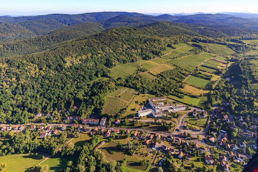 Luftbild: Sonnenberg und Centre Hospitalier de la Lauter - Wissembourg in Wissembourg im Bundesland Bas-Rhin in Frankreich. – Foto: IMG_100982.jpg vom 17.06.2017 durch Werner Riehm/FLY-FOTO.de – Auflösung des Originals: 5472 x 3648 px – Centre Hospitalier - Wissembourg