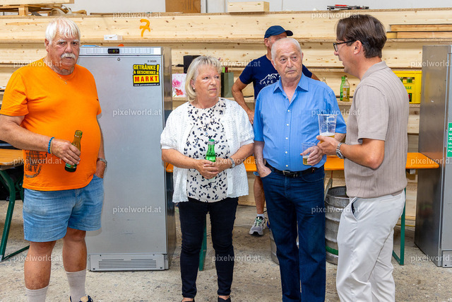 Maschinenpräsentation bei Holzbau Bretis