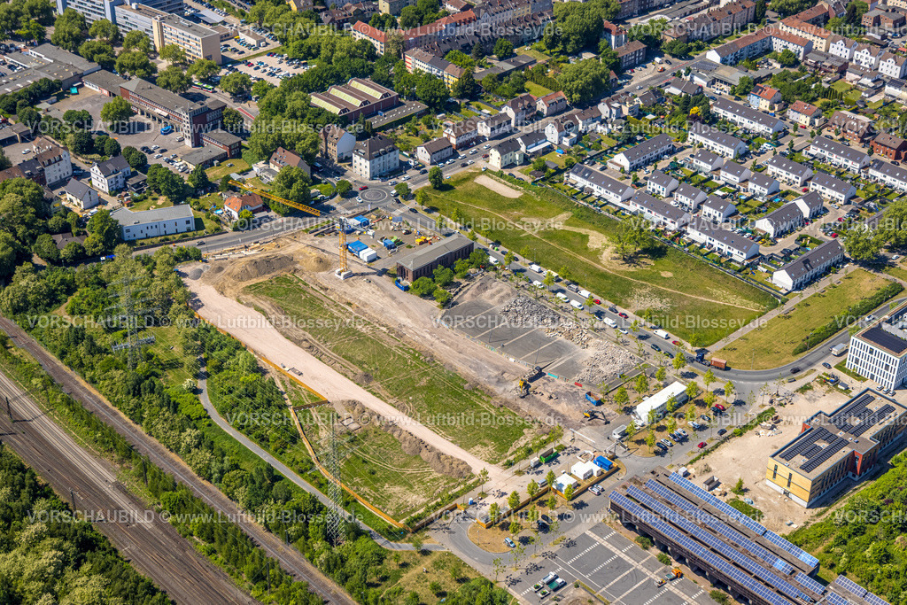 Gelsenkirchen250507418 | Luftbild, Gewerbegebiet Industriepark Schalker Verein, Europastraße, Westansicht, Bulmke-Hüllen, Gelsenkirchen, Ruhrgebiet, Nordrhein-Westfalen, Deutschland